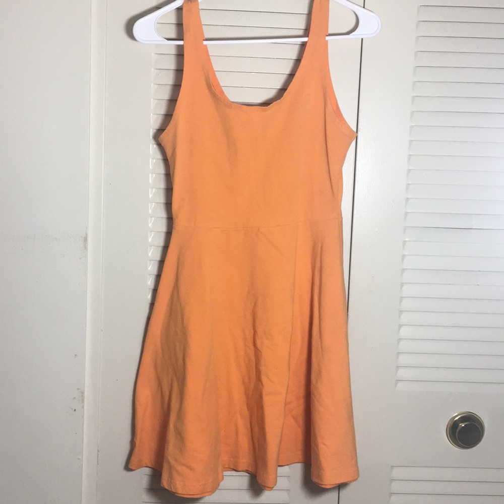 Orange mini dress